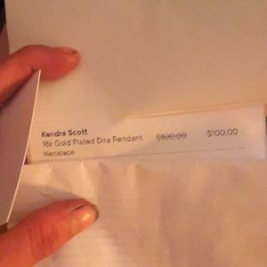 Kendra scott 18kt gold plated dira pendant